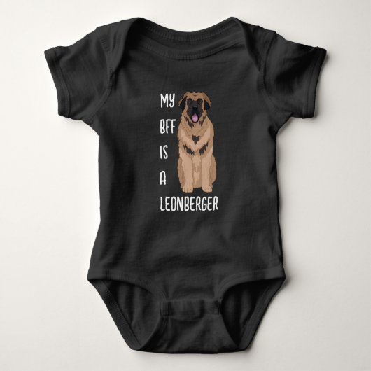 Individualisierbarer Leonberger Baby Strampler (Vorderseite)