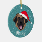 Individualisierbarer Leonberger Keramik Ornament (Rechts)
