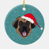 Individualisierbarer Leonberger Keramik Ornament (Hinten)