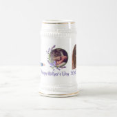 Individualisierbarer Muttertagstein für Fotos Bierglas (Mittel)