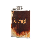 Individualisierbarer Rostkunst Cooler Spaß einziga Flachmann (Links)