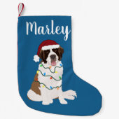 Individualisierbarer Saint Bernard Kleiner Weihnachtsstrumpf (Vorderseite)