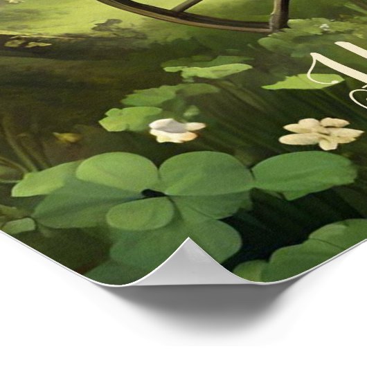 Individualisierbarer St Patrick’s Day Boho Sinti u Poster (Ecke)