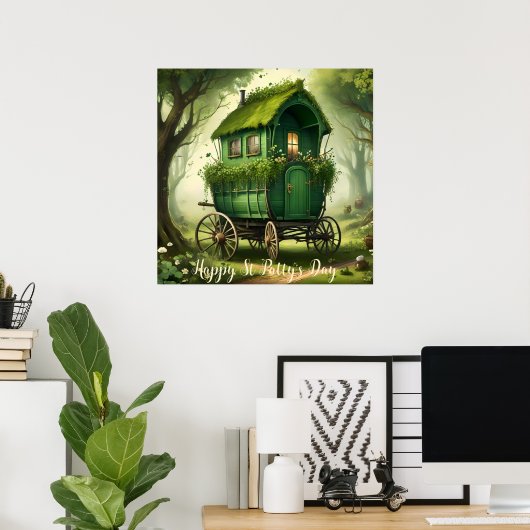 Individualisierbarer St Patrick’s Day Boho Sinti u Poster (Heimbüro)