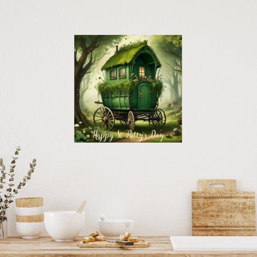 Individualisierbarer St Patrick’s Day Boho Sinti u Poster (Küche)