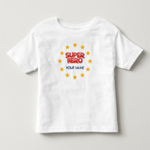 Individualisierbarer Superheld Kleinkind T-shirt
