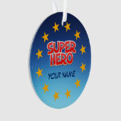 Individualisierbarer Superheld Ornament (Vorderseite)