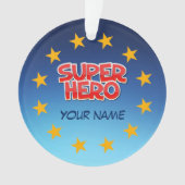 Individualisierbarer Superheld Ornament (Vorderseite)
