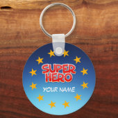 Individualisierbarer Superheld Schlüsselanhänger (Vorderseite)