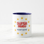 Individualisierbarer Superheld Tasse (Zentrum)