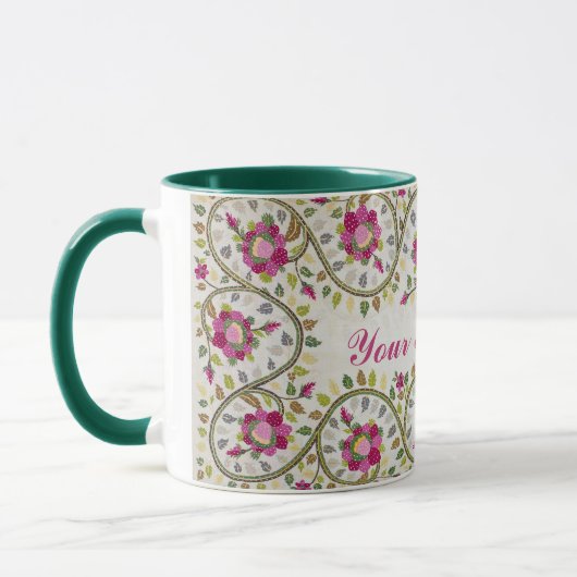 Individualisierbarer Text, Peonies Pattern, Willia Tasse (Links)