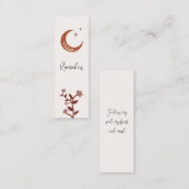 Individualisierbares Boho Islamic Ramadan Mini Les Telefonnummerkarte (Vorne/Hinten)