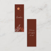 Individualisierbares Boho Islamic Ramadan Mini Les Telefonnummerkarte (Vorne/Hinten)