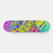 Individualisierbares, feines Abstraktes Muster Skateboard (Horizontal)