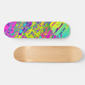 Individualisierbares, feines Abstraktes Muster Skateboard (Horizontal)