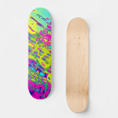 Individualisierbares, feines Abstraktes Muster Skateboard (Vorderseite)