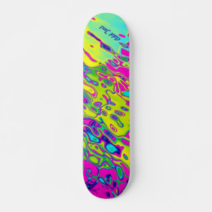 Individualisierbares, feines Abstraktes Muster Skateboard