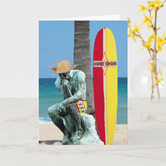 Individualisierbares Funny Thinking Karte (Gelbe Blume)