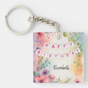 individualisierbares Glück zum Geburtstag von Napk Schlüsselanhänger