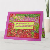 individualisierbares Groß Size Happy 90. Geburtsta Karte (Vorderseite)