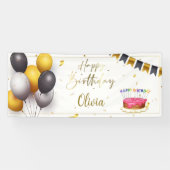 individualisierbares Happy Birthday Banner 2 (Horizontal)