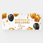 individualisierbares Happy Birthday Banner 3 (Horizontal)