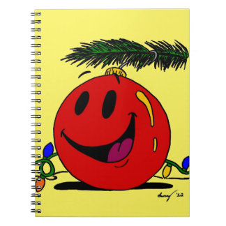 individualisierbares Happy Ornament Notebook Notizblock