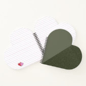 Individualisierbares Heart Spiral Notebook Notizblock (Innenseite)