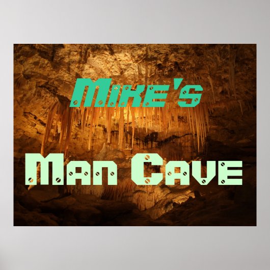 Individualisierbares Menschenhöhlenplakat Poster (Vorne)