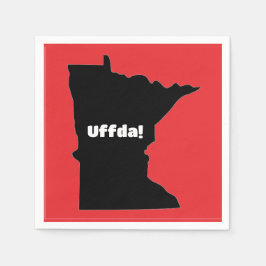 Individualisierbares Papier Napkin, Minnesota, Uff Serviette