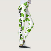 Individualisierbares St. Patrick's Day Kleeblatt Leggings (Rechts)