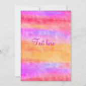 Individualisieren der Einladung von mehrfarbigen W (Vorderseite)