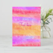 Individualisieren der Einladung von mehrfarbigen W (Stehend Vorderseite)