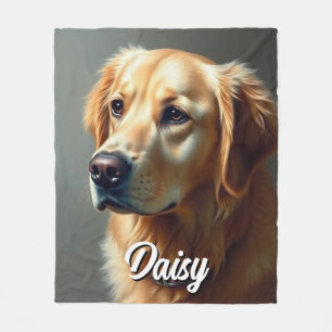 Individualisieren des Golden Retriever Fleecedecke