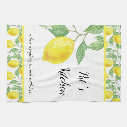 Individualisieren des Lemon-Musters Geschirrtuch (Horizontal)
