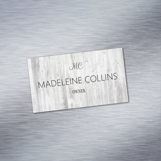 Individualisieren Einfaches Berufliches Holzkorn Magnetische Visitenkarte (Beispiel)