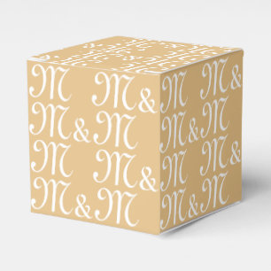 Individualisieren Sie das Initials-Monogramm-Kamel Geschenkschachtel