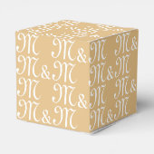 Individualisieren Sie das Initials-Monogramm-Kamel Geschenkschachtel (Rückseite)