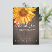 Individualisieren Sie das maßgeschneiderte rustika Dankeskarte (Stehend Vorderseite)