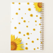 Individualisieren Sie das Thema Sonnenblumen monat Planer (Rückseite)