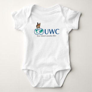 Individualisieren Sie den Front- und Back-UWC-Schm Baby Strampler
