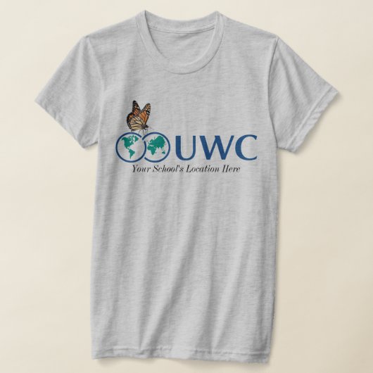 Individualisieren Sie den Front- und Back-UWC-Schm T-Shirt (Ablage )
