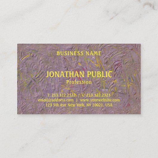 Individualisieren Sie elegante moderne Abstrakte K Visitenkarte (Rückseite)