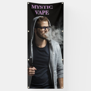 Individualisieren Sie Hipster-Mann-Dampf-Vape-Shop Banner