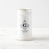 Individualisieren Sie Ihr eigenes Masonic Stein Gl Bierglas (Mittel)