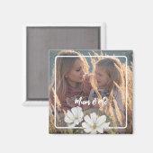 Individualisieren Sie Ihr Foto mit dem weißen Kosm Magnet (Vorderseite/Rückseite)