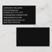 Individualisieren Sie minimalistisch elegantes Sch Visitenkarte (Vorne/Hinten)