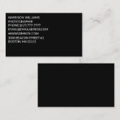 Individualisieren Sie minimalistisch elegantes Sch Visitenkarte (Vorne/Hinten)