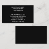 Individualisieren Sie minimalistisch elegantes Sch Visitenkarte (Vorne/Hinten)