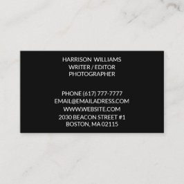 Individualisieren Sie minimalistisch elegantes Sch Visitenkarte